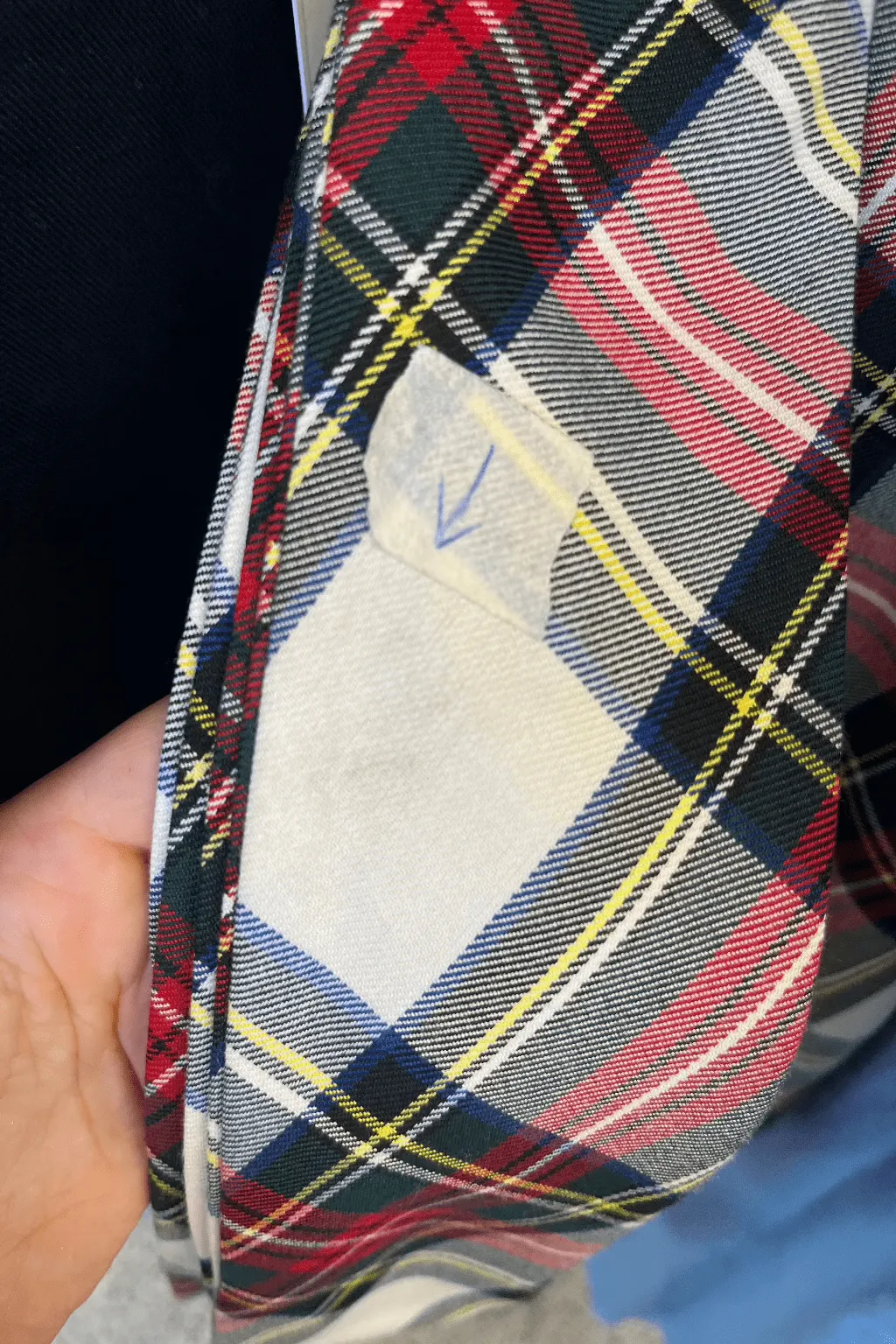 Imperfect Sienna Long Scarf White Plaid sold by Eliza Faulkner product image thumbnail 2