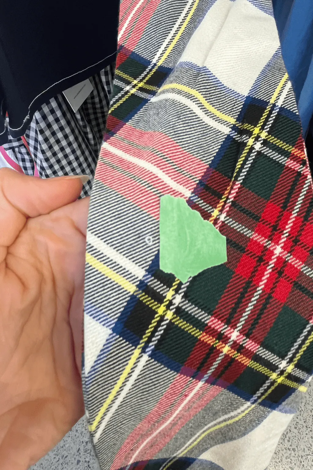 Imperfect Sienna Long Scarf White Plaid sold by Eliza Faulkner product image thumbnail 3