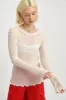 Longsleeve Rib Tee White sold by Eliza Faulkner