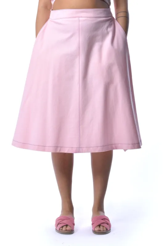 Pink Twill Winnie Skirt sold by Eliza Faulkner