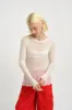 Longsleeve Rib Tee White sold by Eliza Faulkner