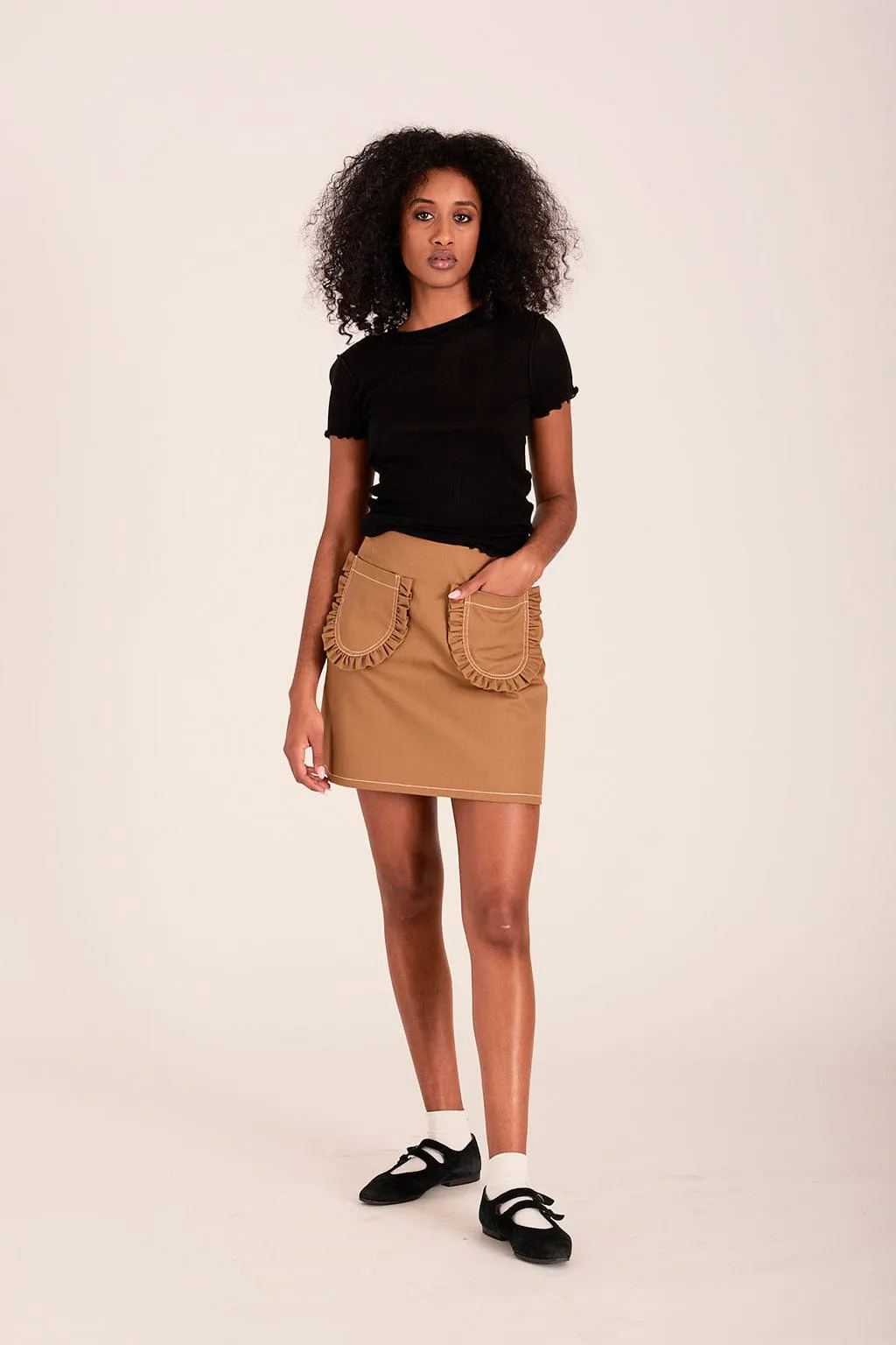 Rib Tee Black sold by Eliza Faulkner product image thumbnail 2