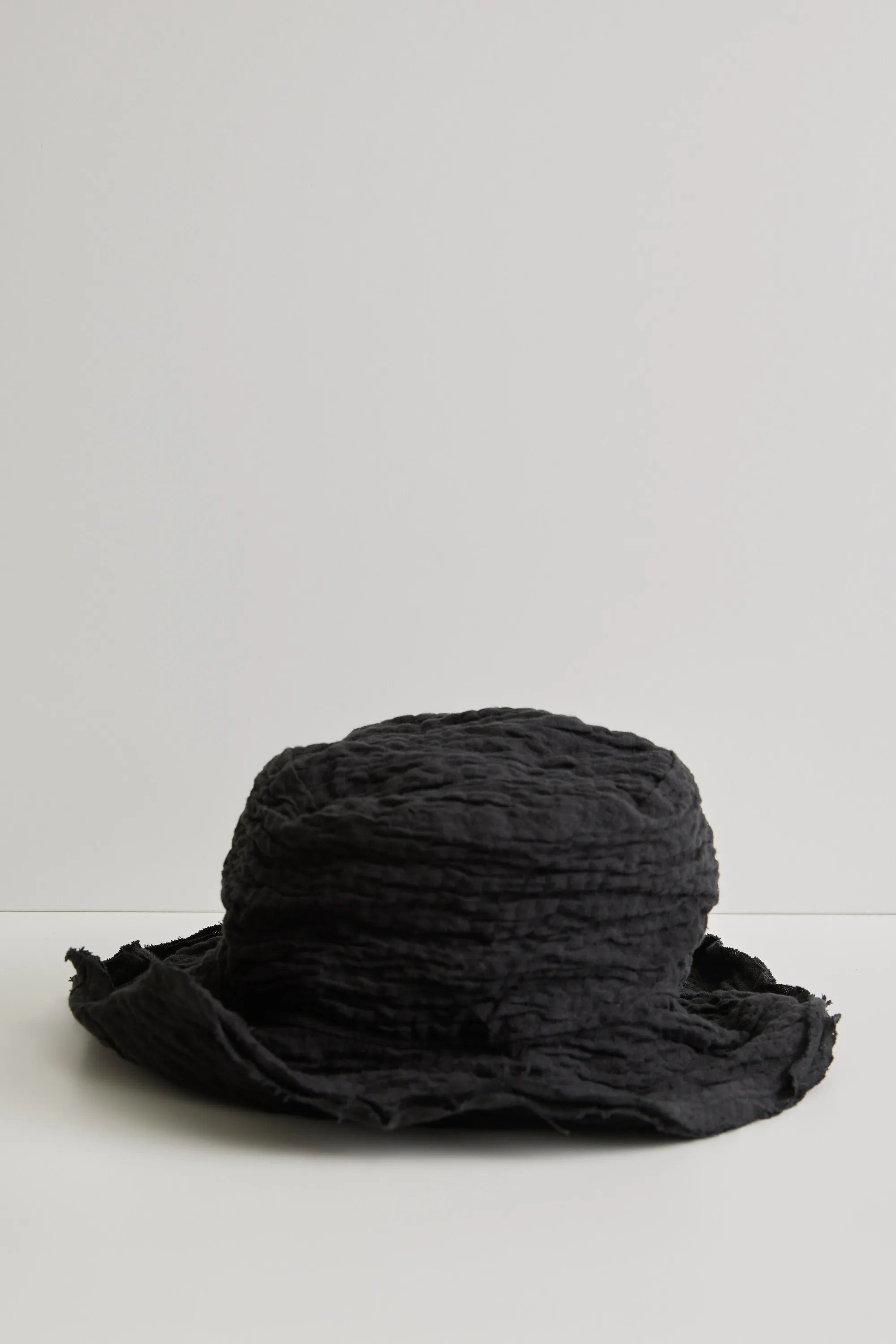 ''Not in a ruche'' linen bucket hat - Black sold by Heirloom Hats product image thumbnail 4