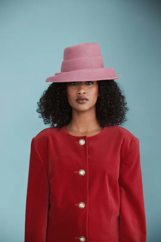 Ripple - Pink (SIZE SMALL) made by Heirloom Hats