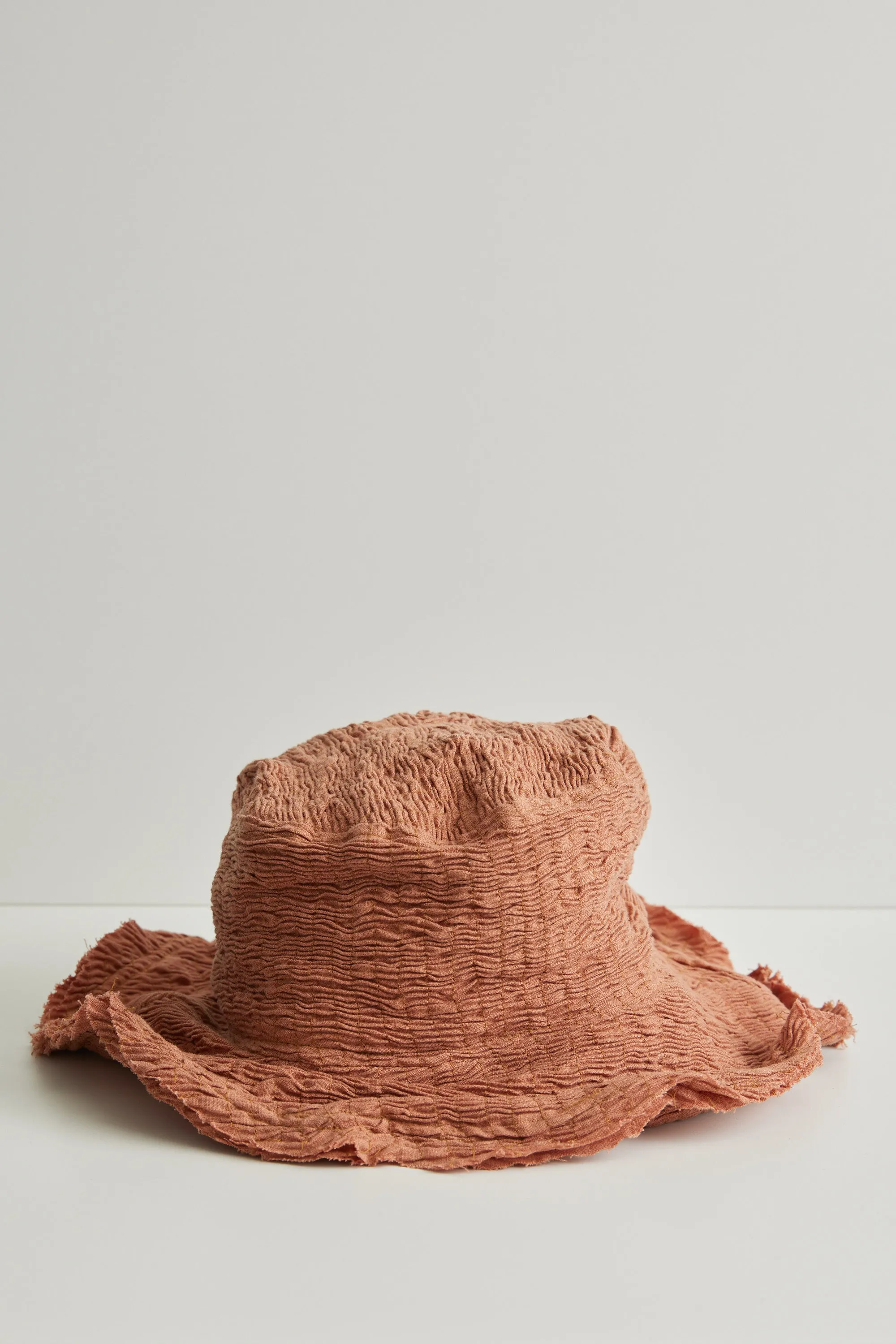 ''Not in a ruche'' linen bucket hat - Rust sold by Heirloom Hats product image thumbnail 4