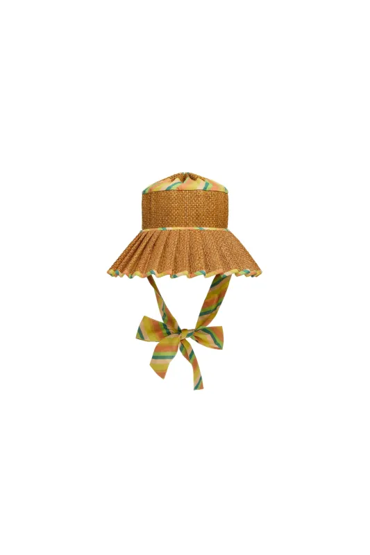 Lorna Murray | Citrus | Afternoon | Luxe Ravello Hat (Size Medium + Large) sold by Heirloom Hats