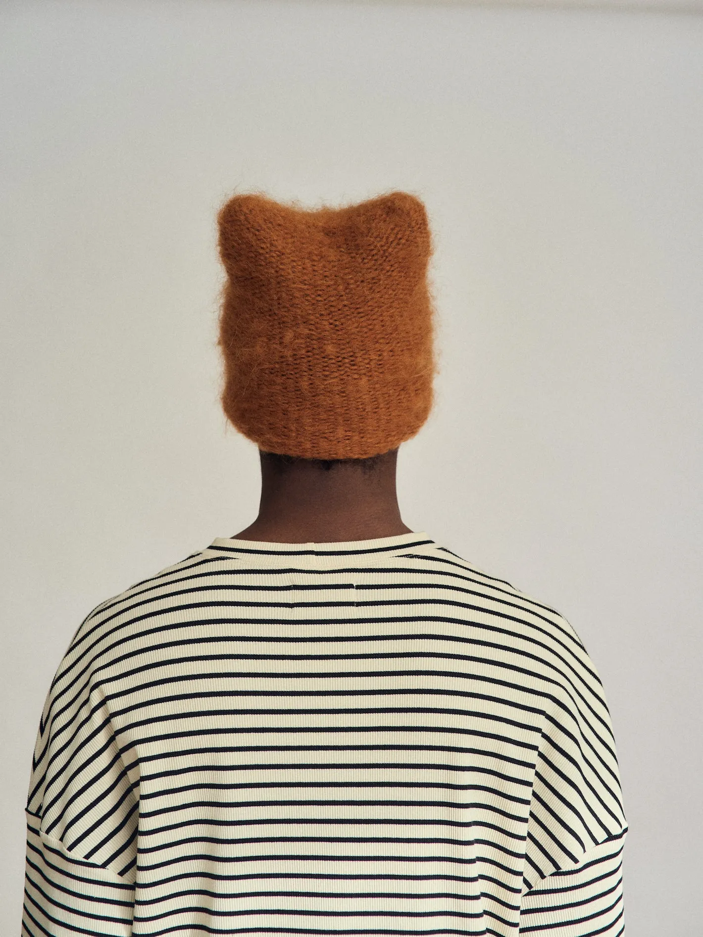 Purr mohair beanie | Golden Latte sold by Heirloom Hats product image thumbnail 3