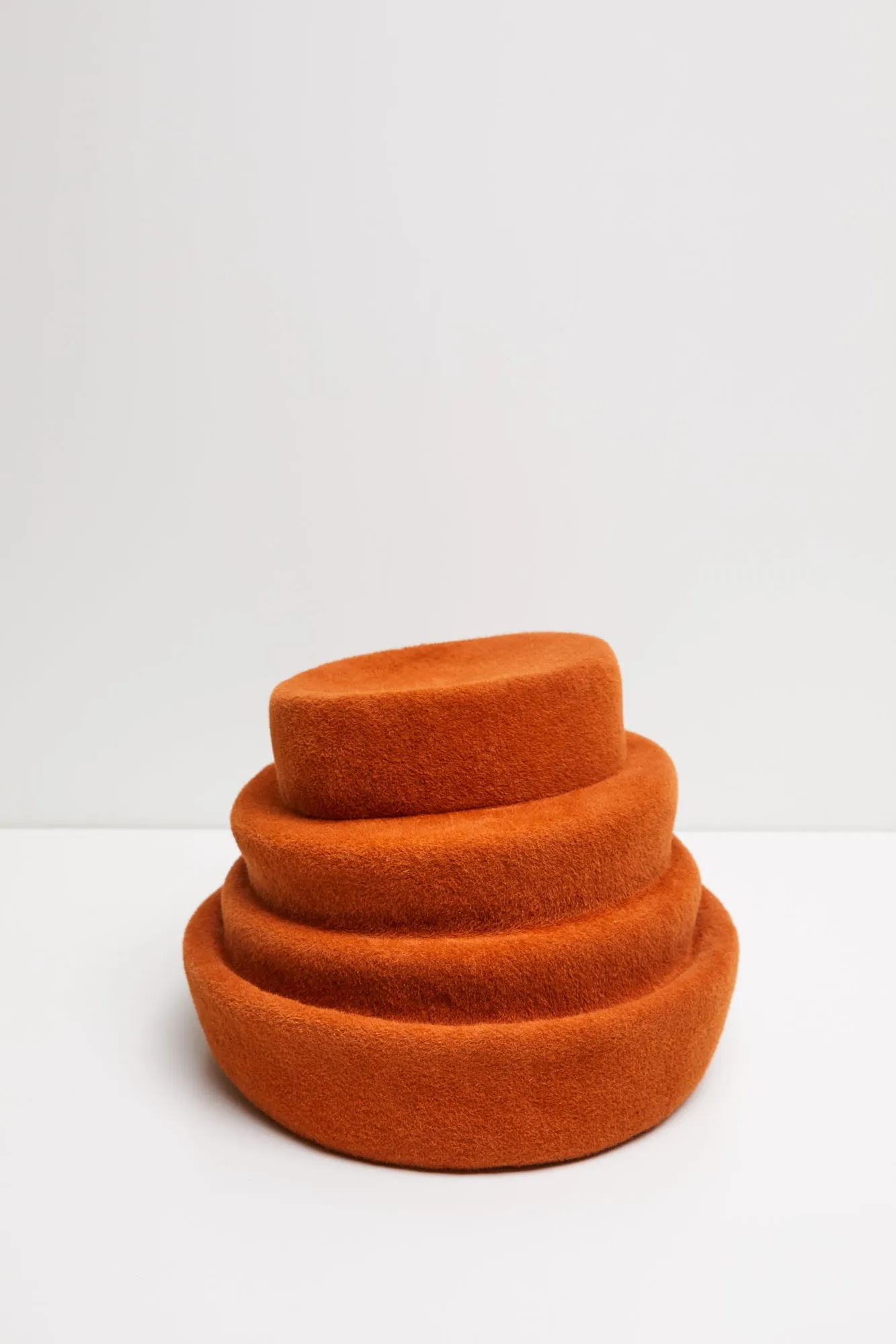 Steppe | Tiered Statement Felt Hat | Persimmon sold by Heirloom Hats product image thumbnail 4