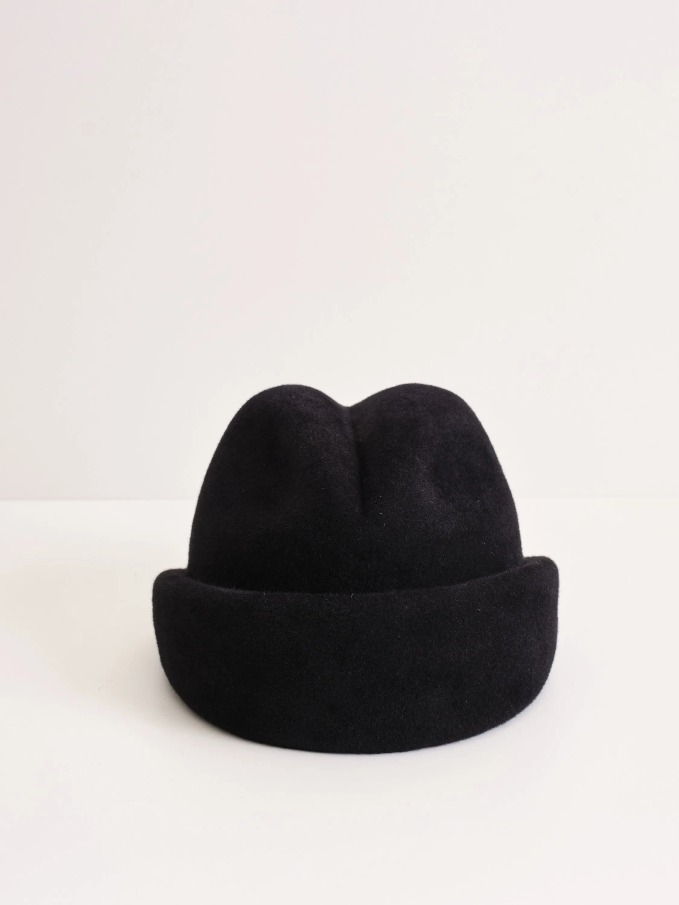 Cordo - Brimless Felt Hat - Black sold by Heirloom Hats product image thumbnail 5