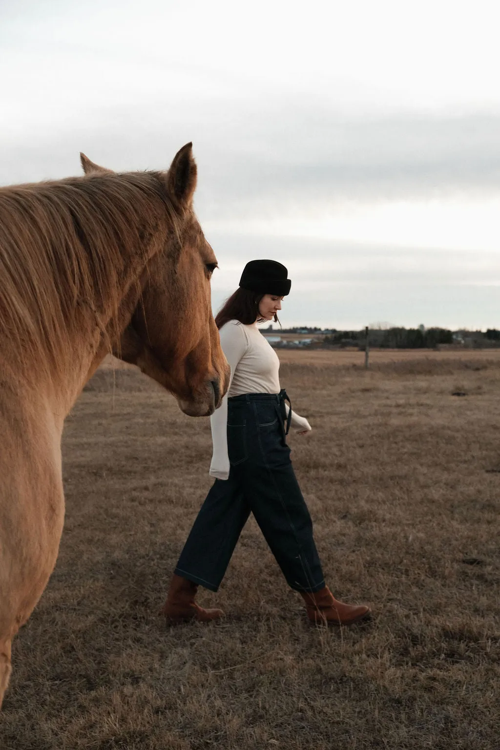 Cordo - Brimless Felt Hat - Black sold by Heirloom Hats product image thumbnail 4