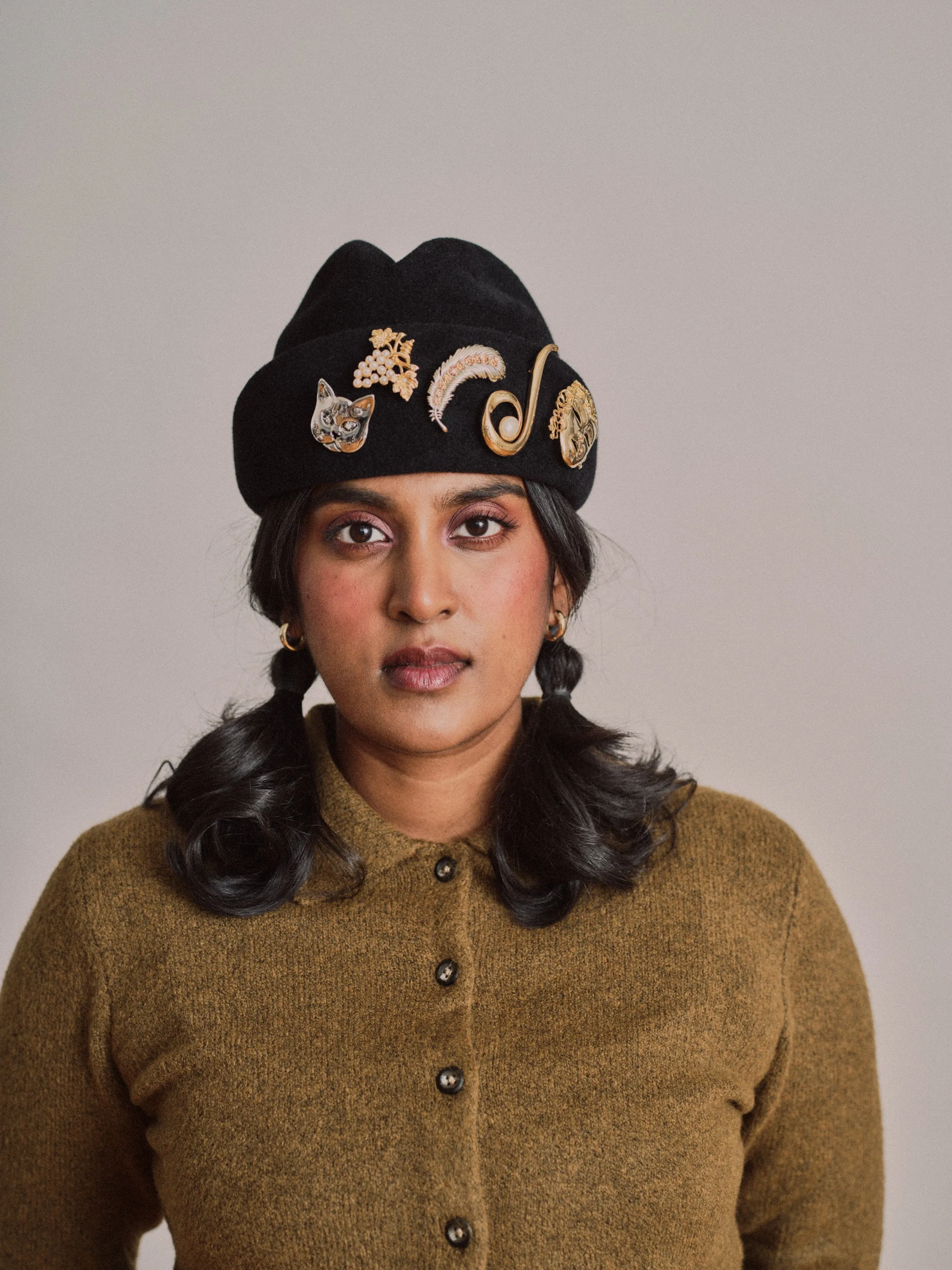 Cordo - Brimless Felt Hat - Black sold by Heirloom Hats product image thumbnail 3