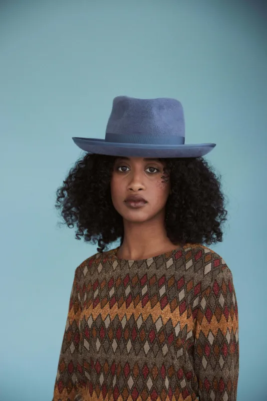 Sulcus - Steel blue (SIZE MEDIUM) sold by Heirloom Hats