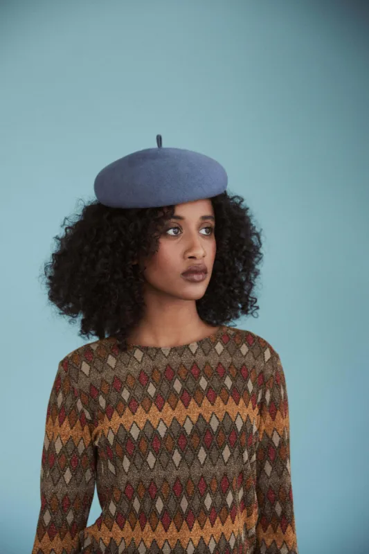 Medulla - Steel blue sold by Heirloom Hats