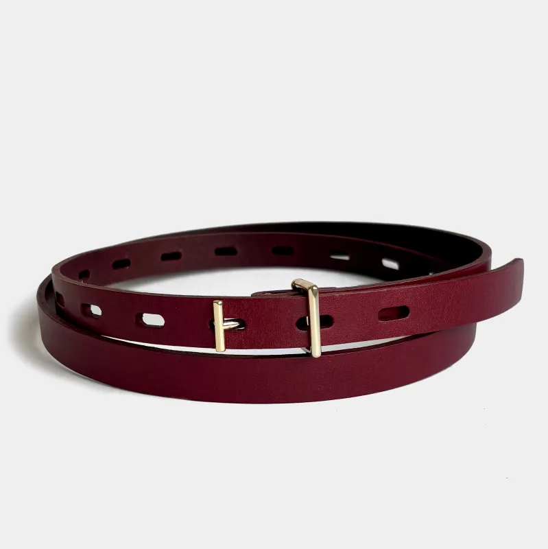 OPERA BELT IN BURGUNDY sold by Partoem