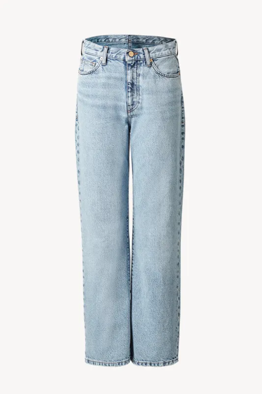 Sofie Jean Relaxed Leg Mid Blue Length 32" made by TOVE