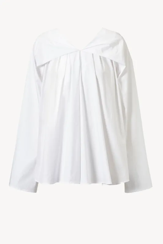 Hana Origami Cotton Top White sold by TOVE