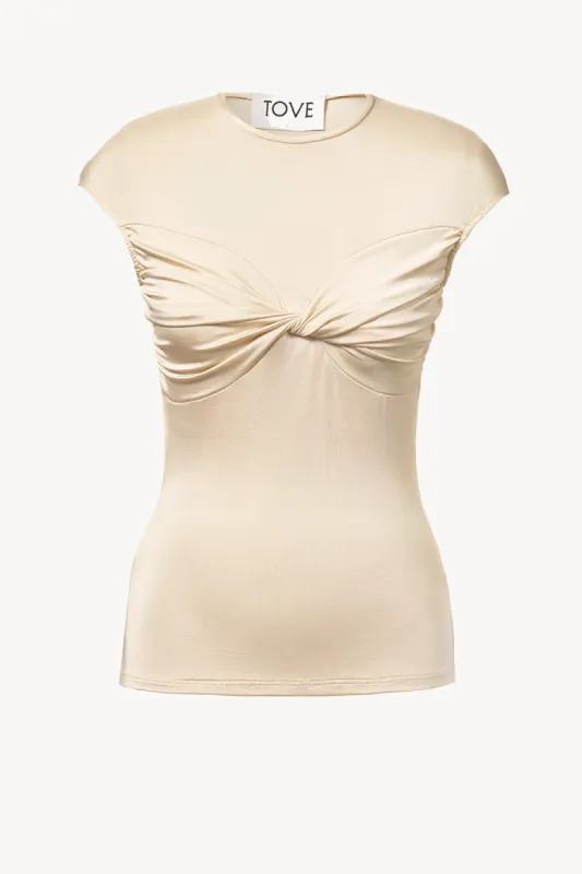 Paola Top Cream sold by TOVE