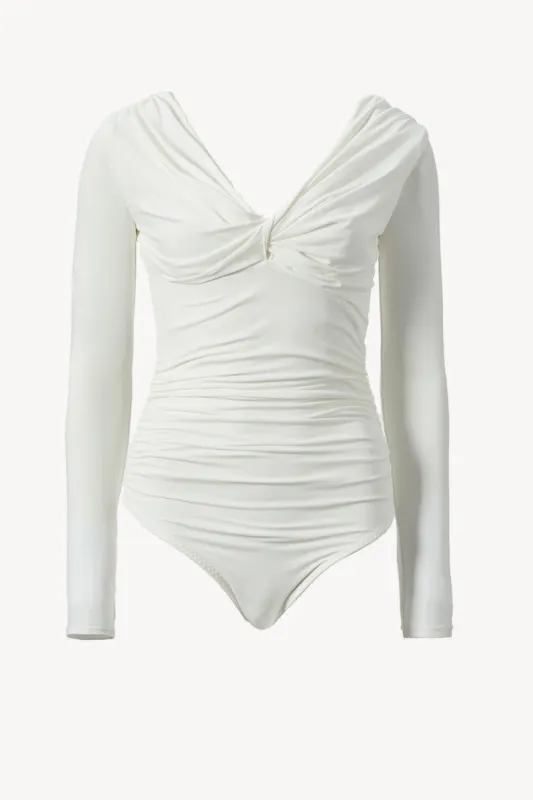 Elyse Bodysuit Ivory sold by TOVE