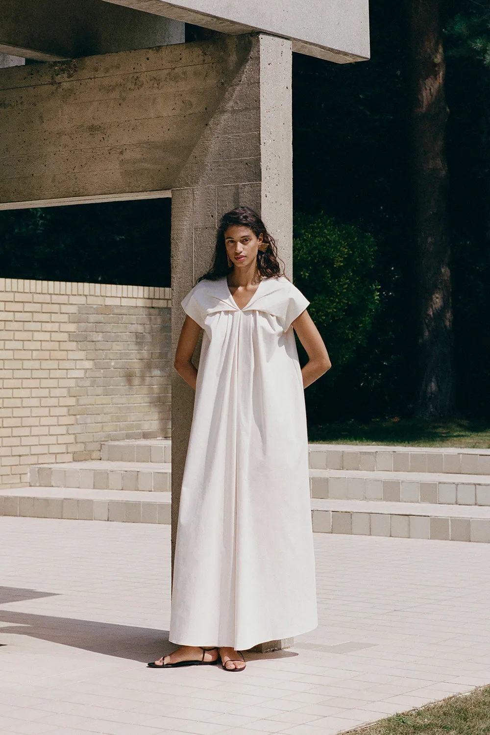 Anna Organic Cotton Dress Cream sold by TOVE product image thumbnail 3