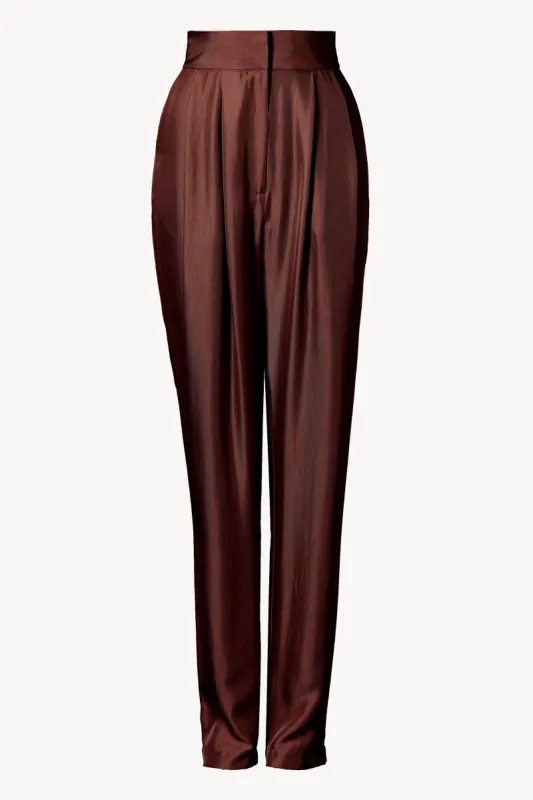 Remi Trouser Chocolate sold by TOVE