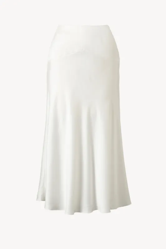 Clover Skirt Sand Washed Silk Ivory sold by TOVE