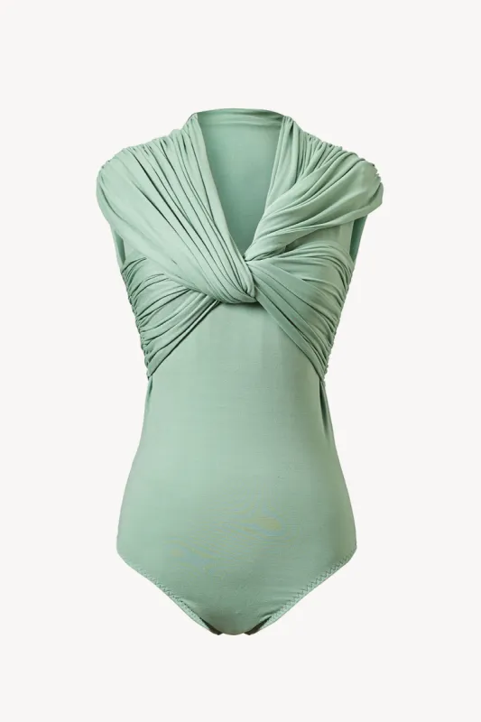 Florence Bodysuit Sage Green sold by TOVE