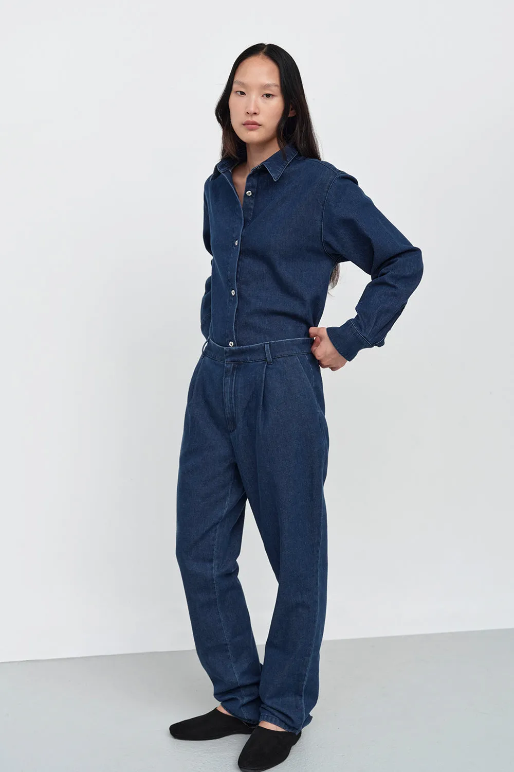 Maggie Denim Trouser Mid Blue sold by TOVE product image thumbnail 3