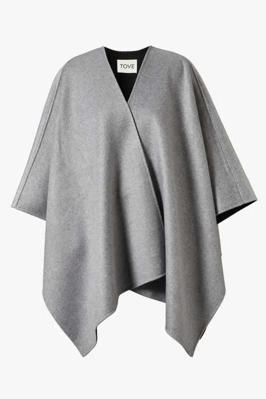 Aria Reversible Cape Grey / Black sold by TOVE