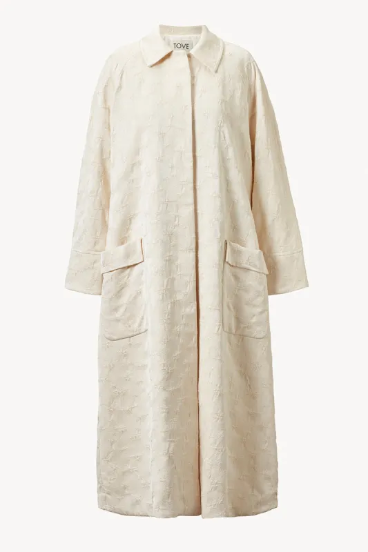 Peren Trench White sold by TOVE