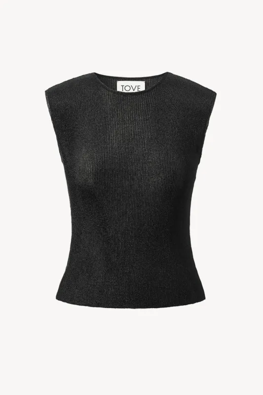 Sou Knitted Top Black sold by TOVE