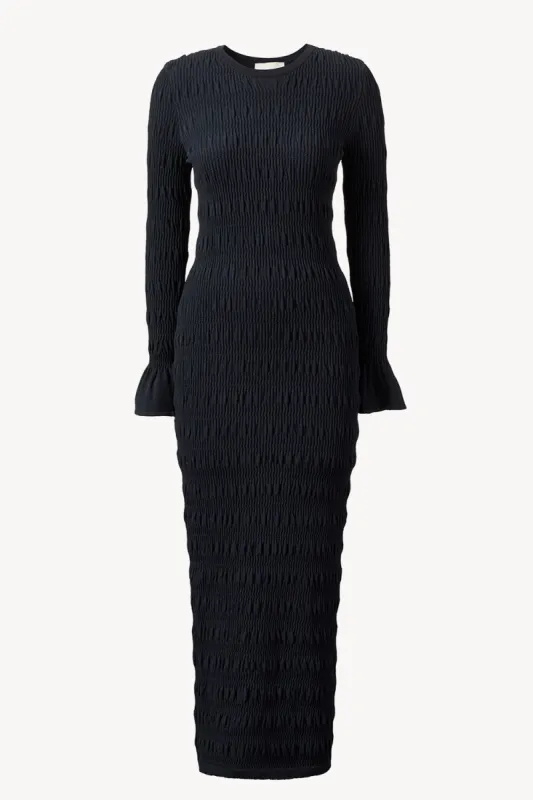Giselle Knitted Dress Navy sold by TOVE