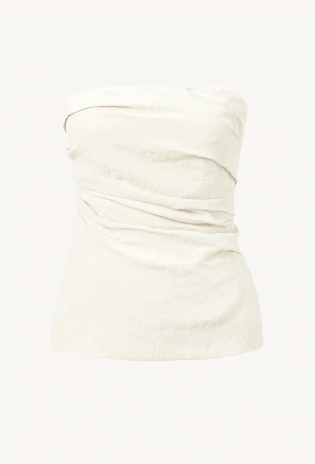 Izel Bandeau Top White sold by TOVE