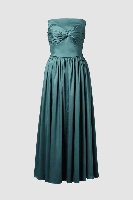 Juliet Dress Dark Green sold by TOVE