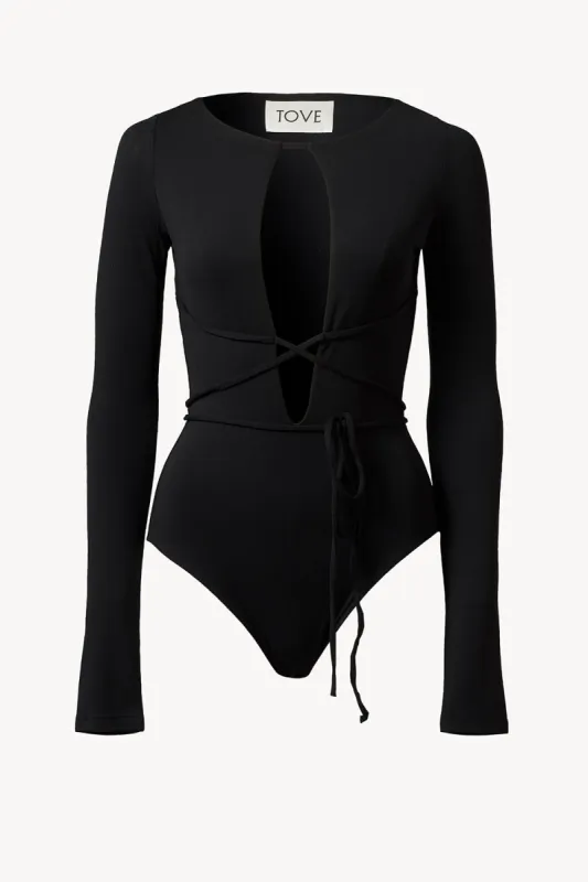 Jennifer Bodysuit Black sold by TOVE