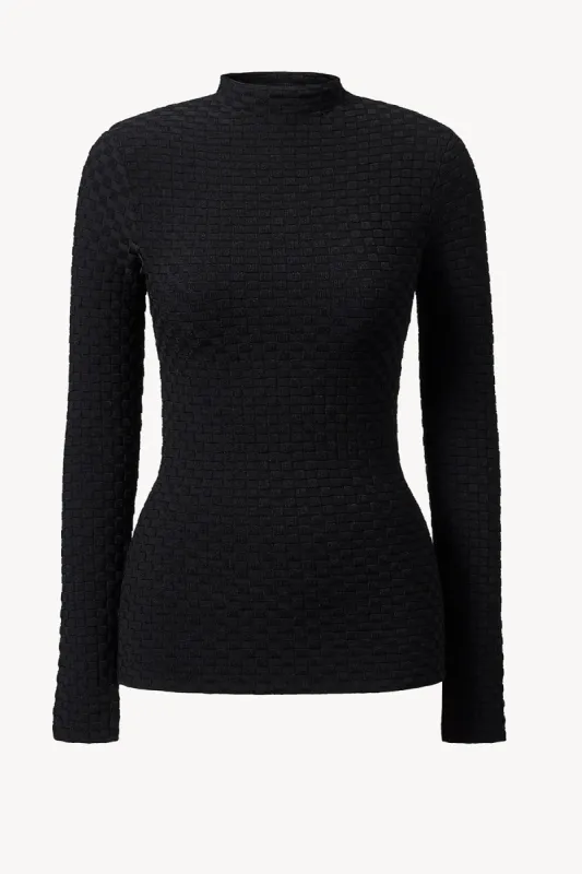 Avi Knitted Top Black sold by TOVE