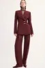 Gabrielle Trouser Burgundy sold by TOVE