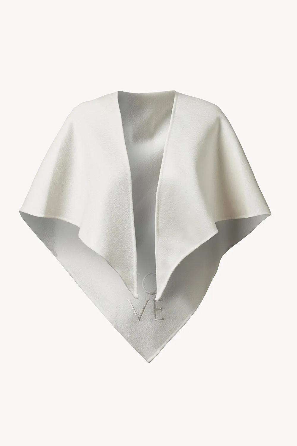 Anny Embroidered Scarf Cream sold by TOVE