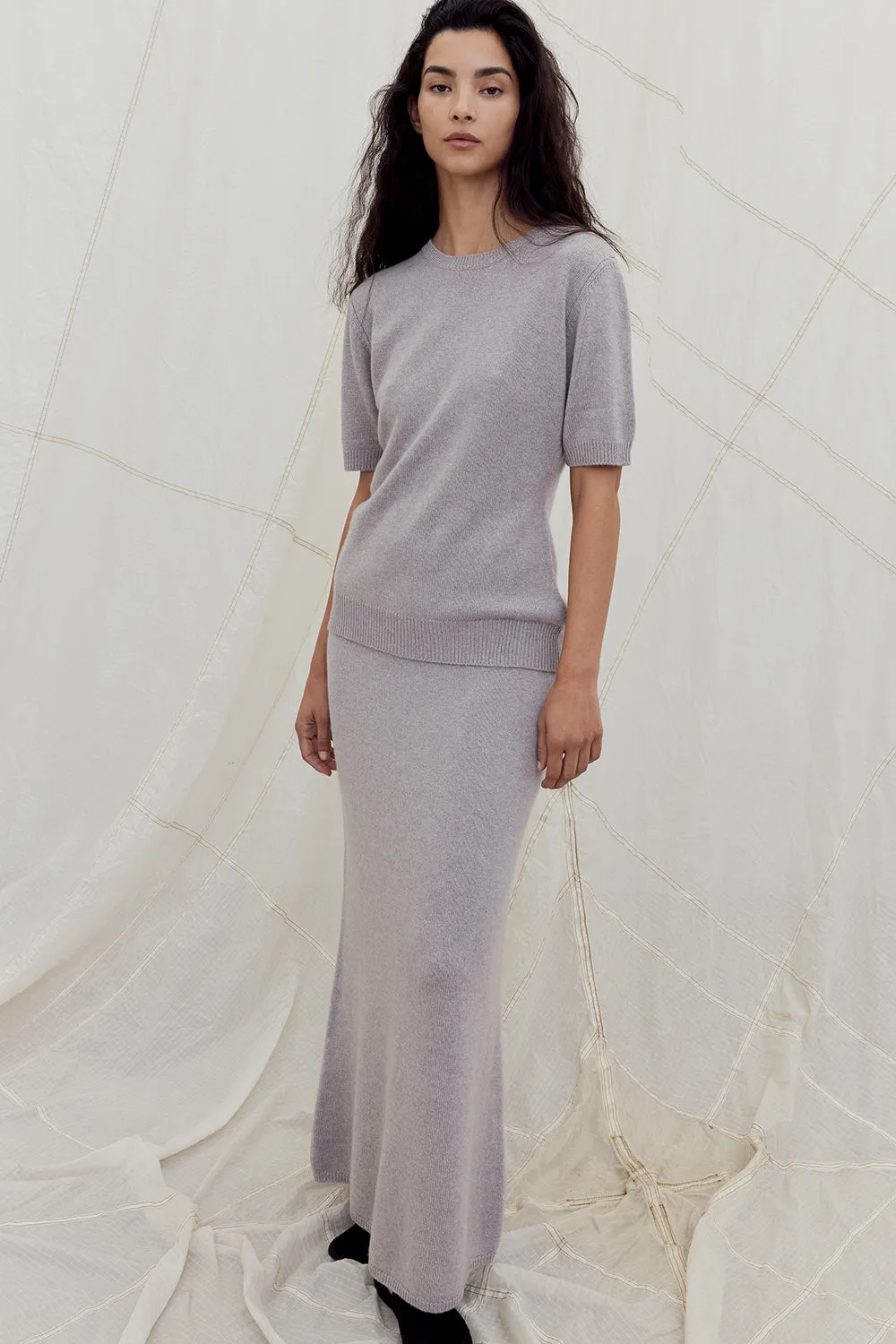 Lura Cashmere Top Grey sold by TOVE product image thumbnail 2