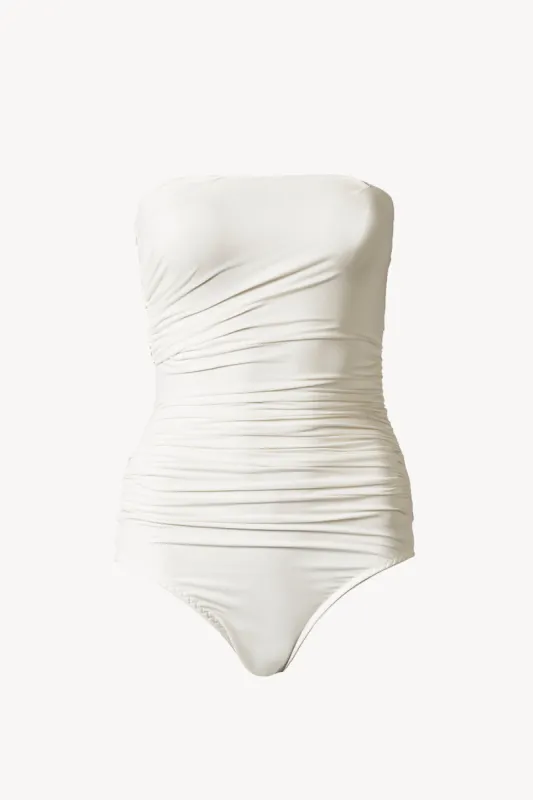 Fran Bodysuit White sold by TOVE