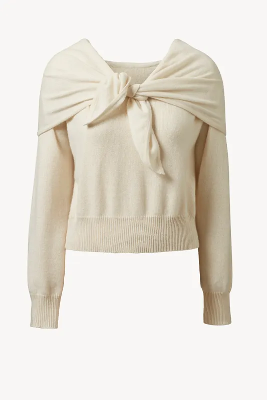 Malia Cashmere Top Cream sold by TOVE