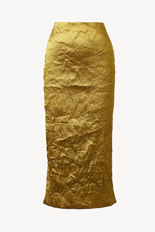 Alma Skirt Gold sold by TOVE