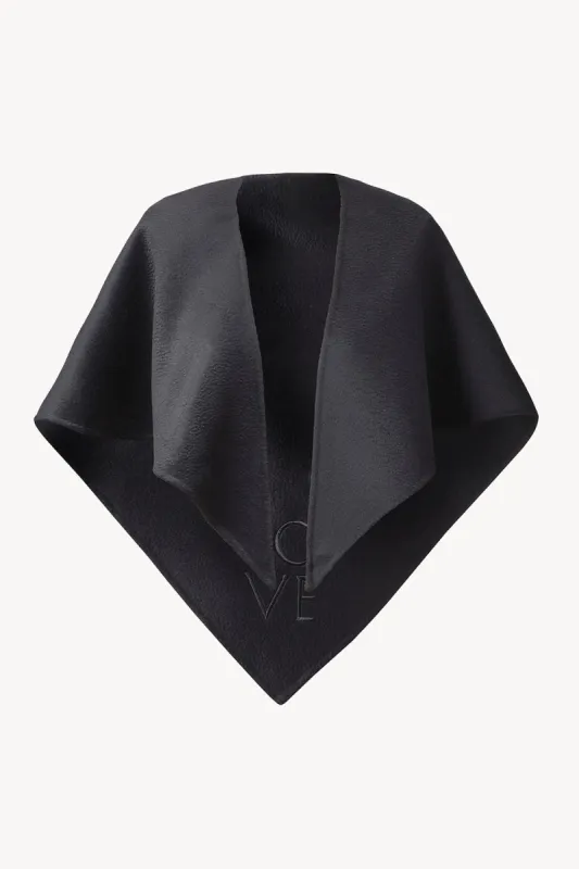 Anny Embroidered Scarf Black sold by TOVE