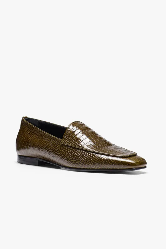 Cora Loafer Moss Green sold by TOVE