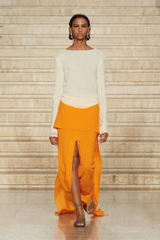 Rosalie Jersey Top Lemon made by TOVE