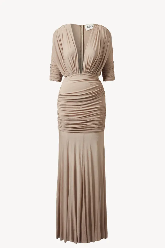 Devi Dress Nude sold by TOVE