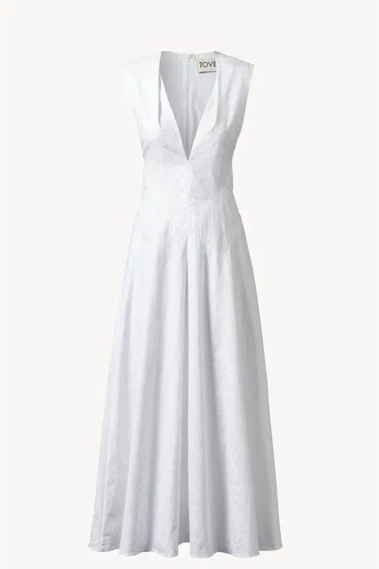 Anisa Dress White sold by TOVE