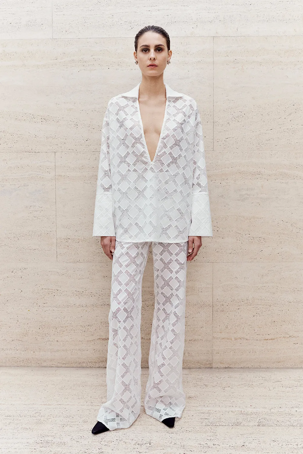 Kaia Trouser White sold by TOVE product image thumbnail 2