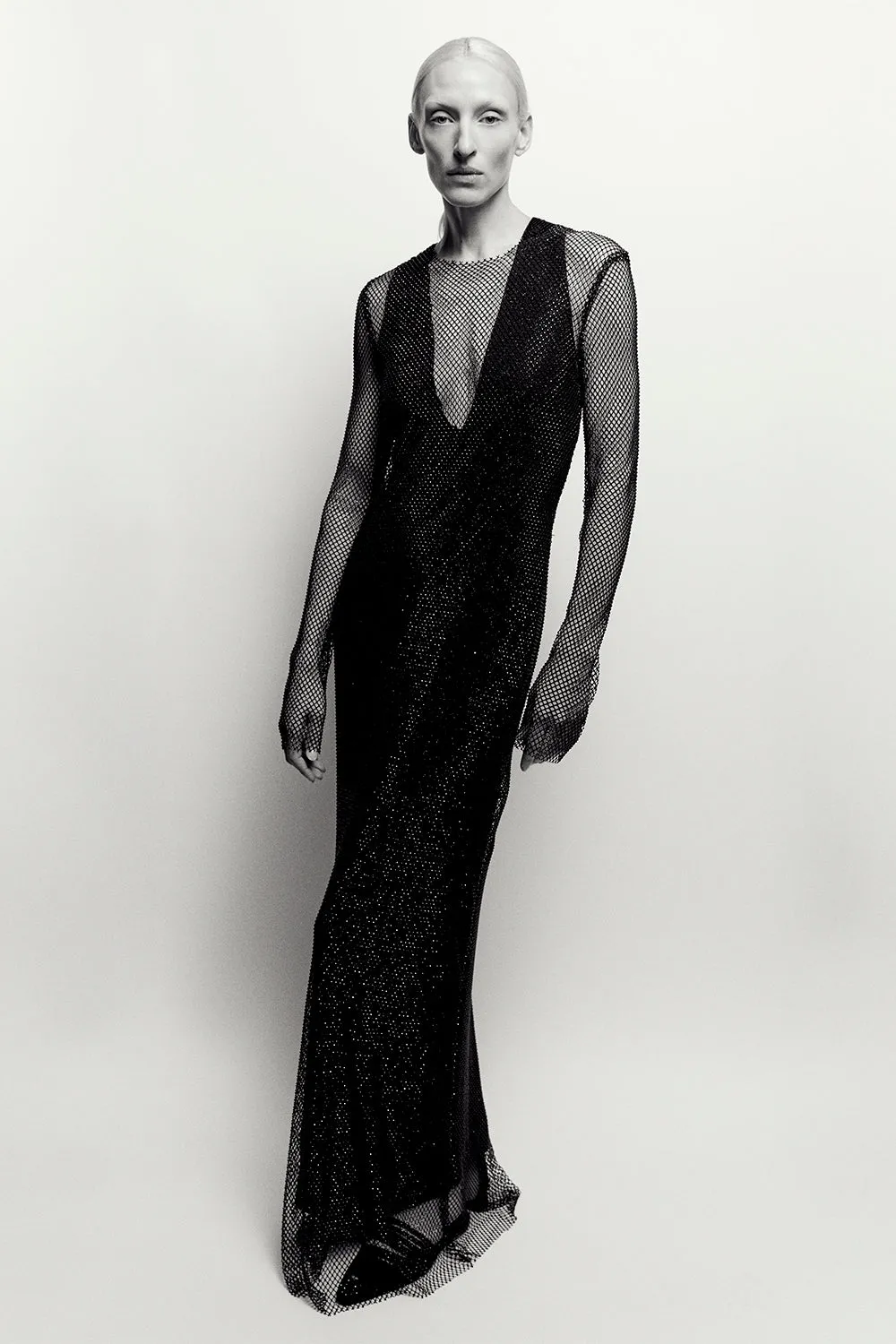 Danica Crystal Mesh Dress Black sold by TOVE product image thumbnail 5