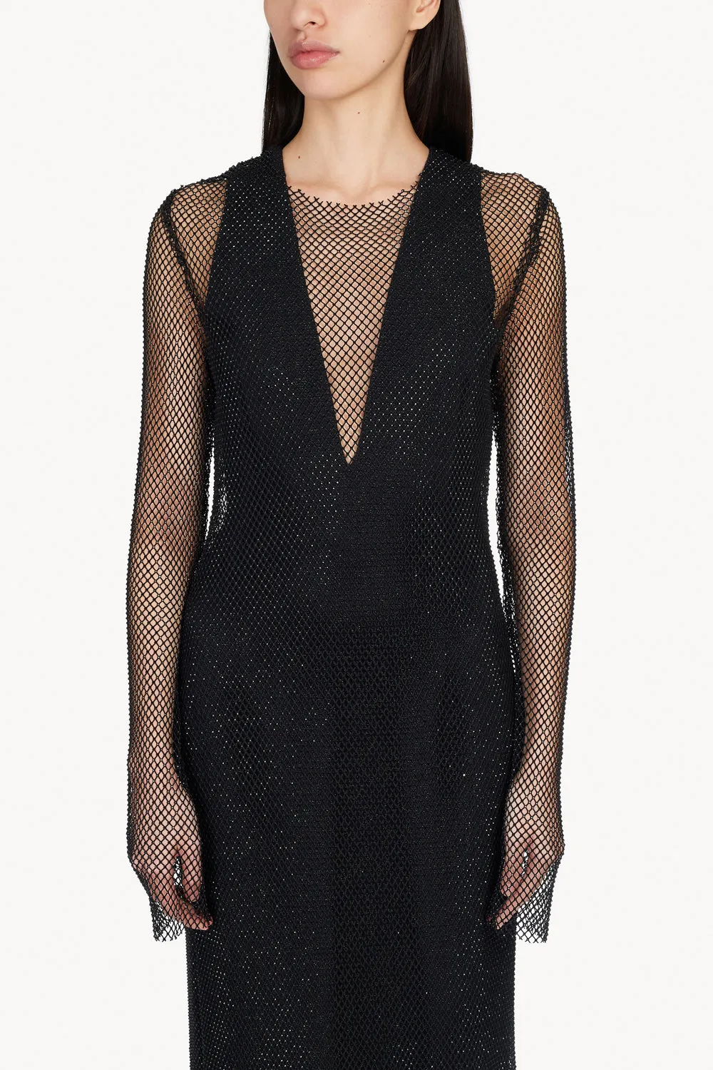 Danica Crystal Mesh Dress Black sold by TOVE product image thumbnail 4