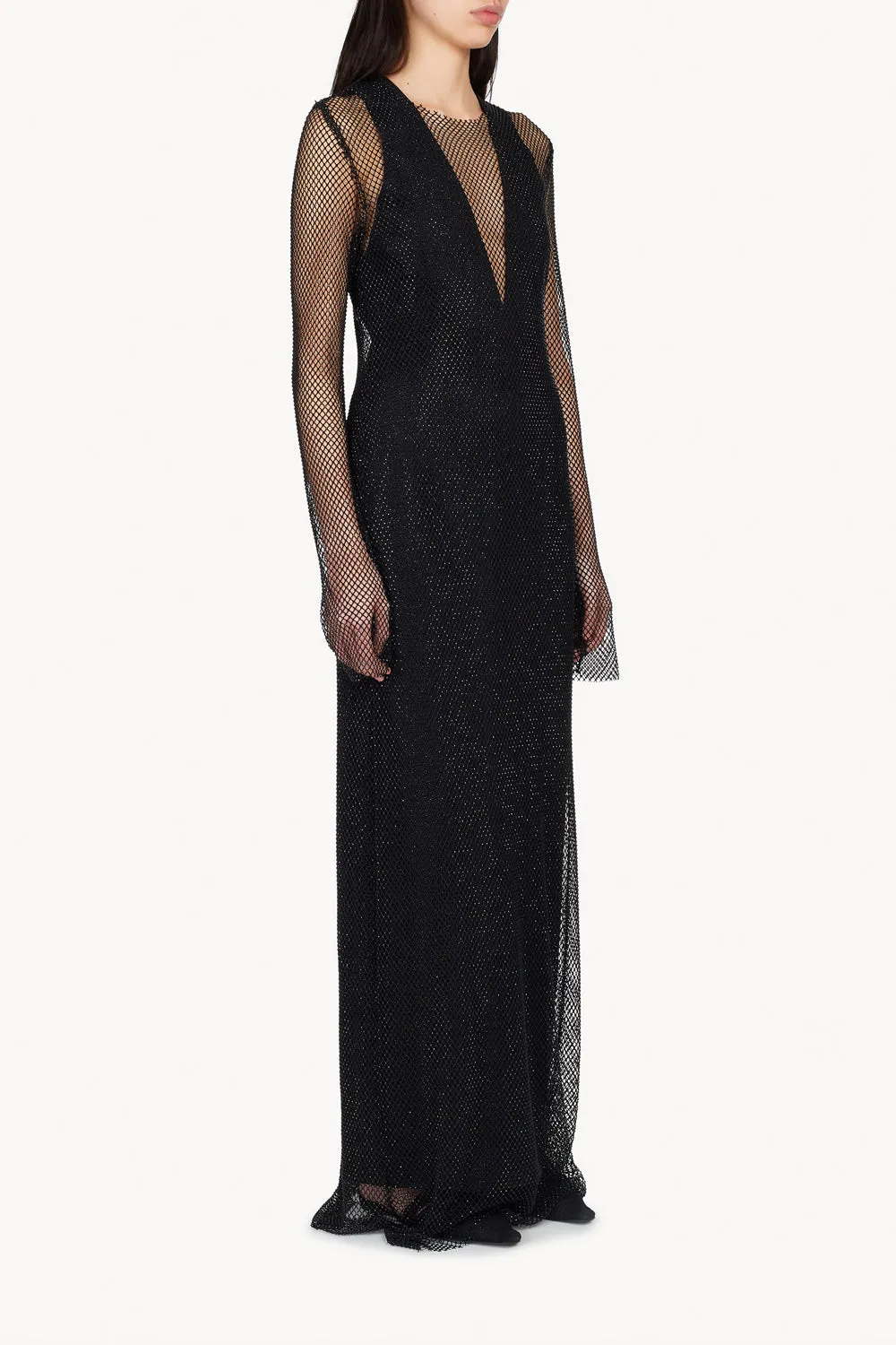 Danica Crystal Mesh Dress Black sold by TOVE product image thumbnail 3